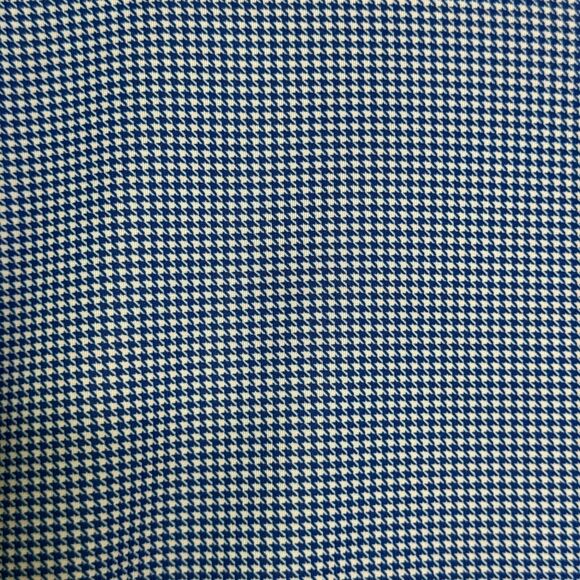 FootJoy Polo Mens L Blue White Houndstooth Check Short Sleeve Stretch Golf - Picture 6 of 10